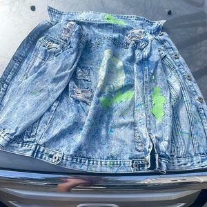 Rick and Morty customize Jean jacket .